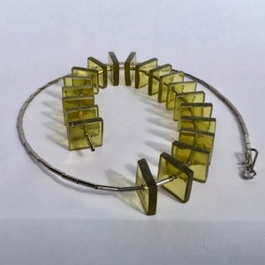 Italian Handmade Green Glass Necklace